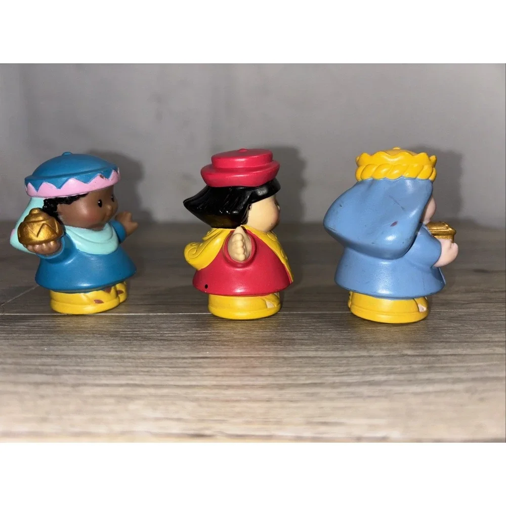 3 Fisher Price Little People Nativity Scene Manger Christmas Wiseman Play